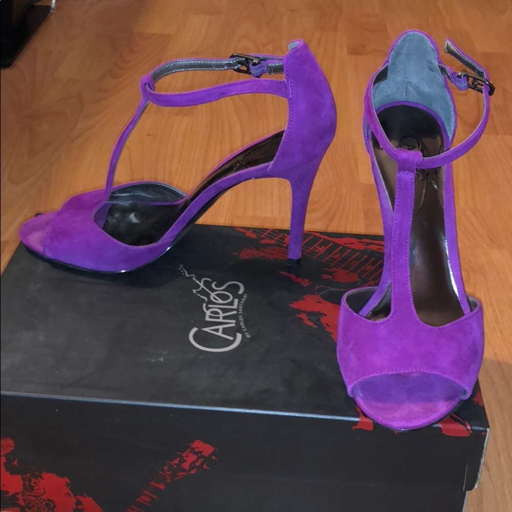 Carlos Santana t strap high heels